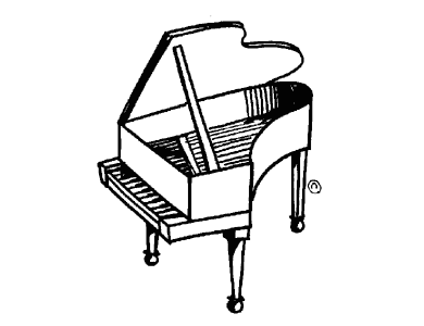 Piano black and white